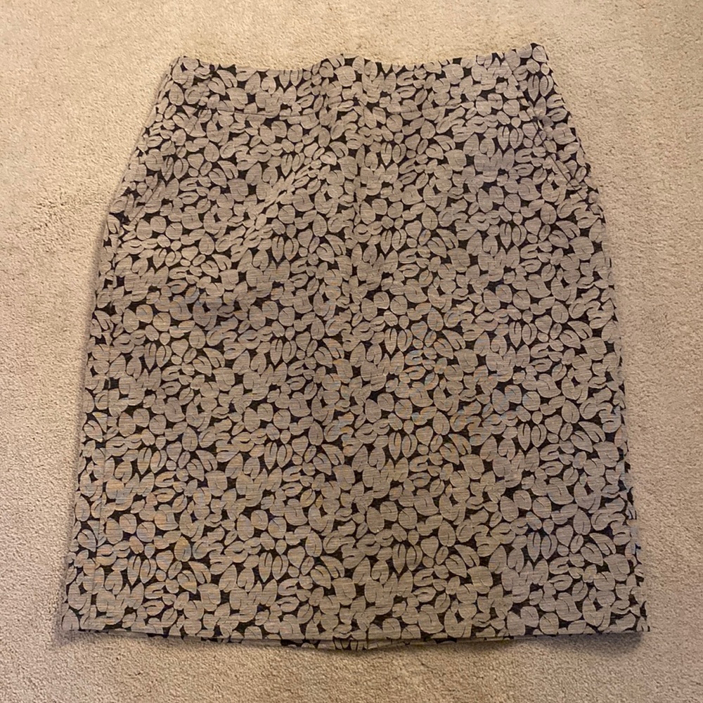 J Crew printed pencil skirt